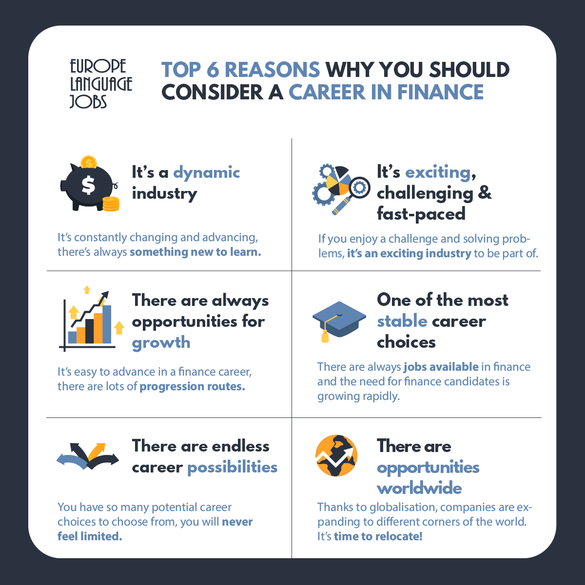 Top 6 Reasons Why You Should Consider A Career in Finance